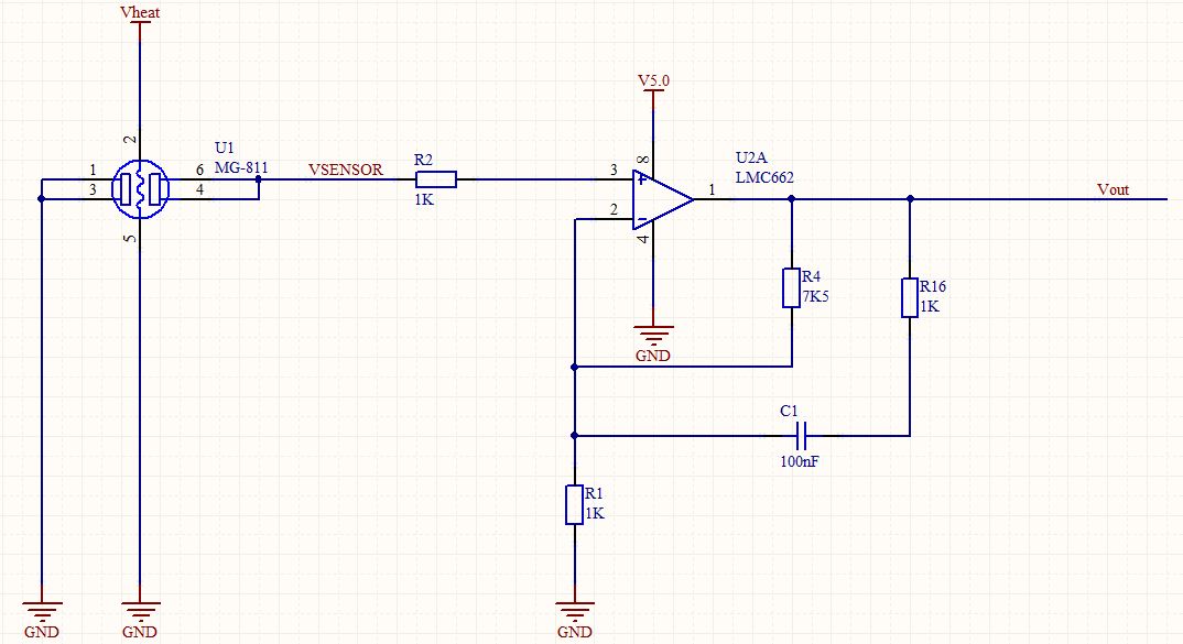  Modulo Sensore di Anidride Carbonica CO2 MG-811